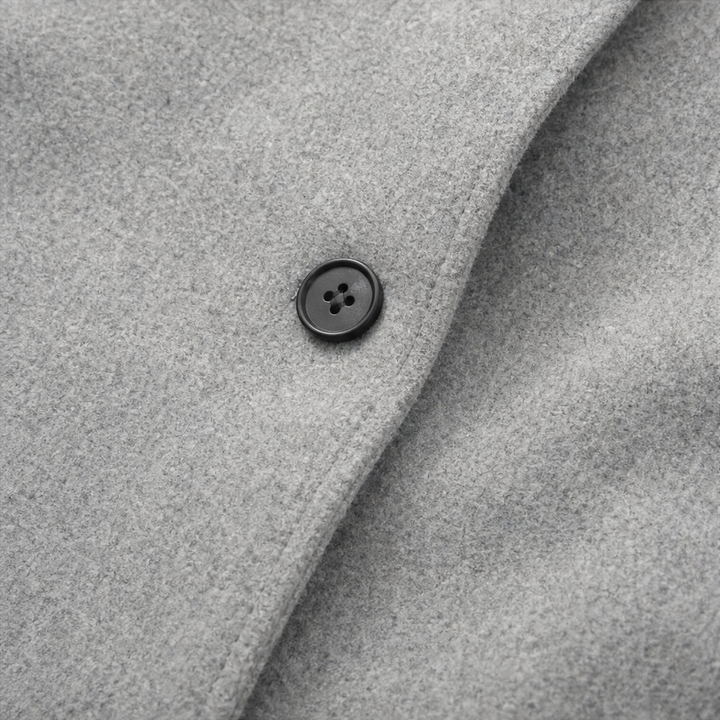 Standelle – Button-Front Stand Collar Fall Coat