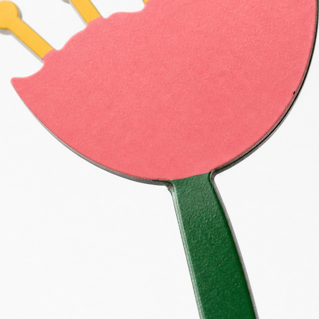 Florenza – Flat Metal Flower Vase Ornament
