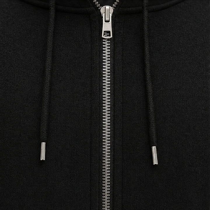 Cozyline – Knee-Length Fleece-Lined Zip-Up Hoodie