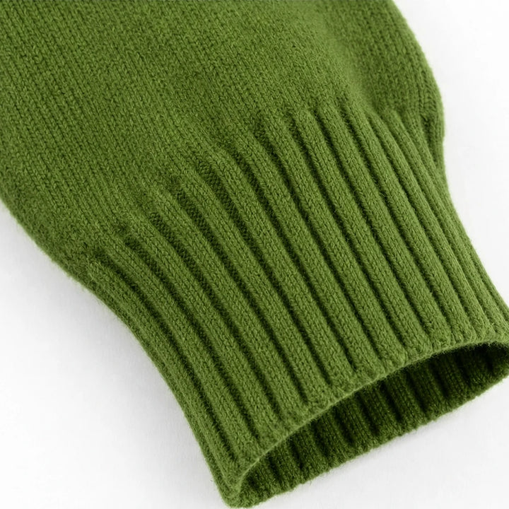 Cozyelle – Ribbed Dropped-Shoulder Turtleneck Sweater