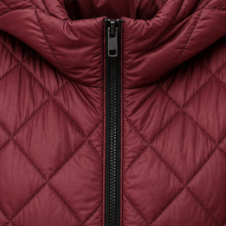 Quilta – Long Quilted Hooded Sleeveless Vest