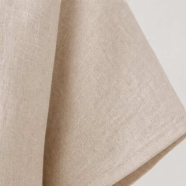 Wearlinne – Stand Collar Batwing Sleeve Linen Set