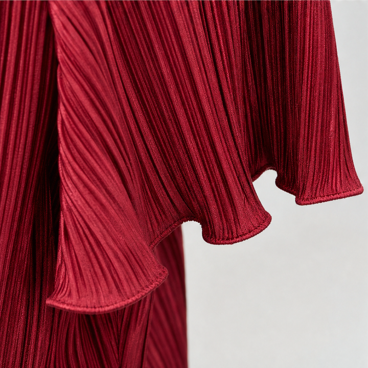 Wearbella – Pleated Wide-Fit Button-Up Blouse