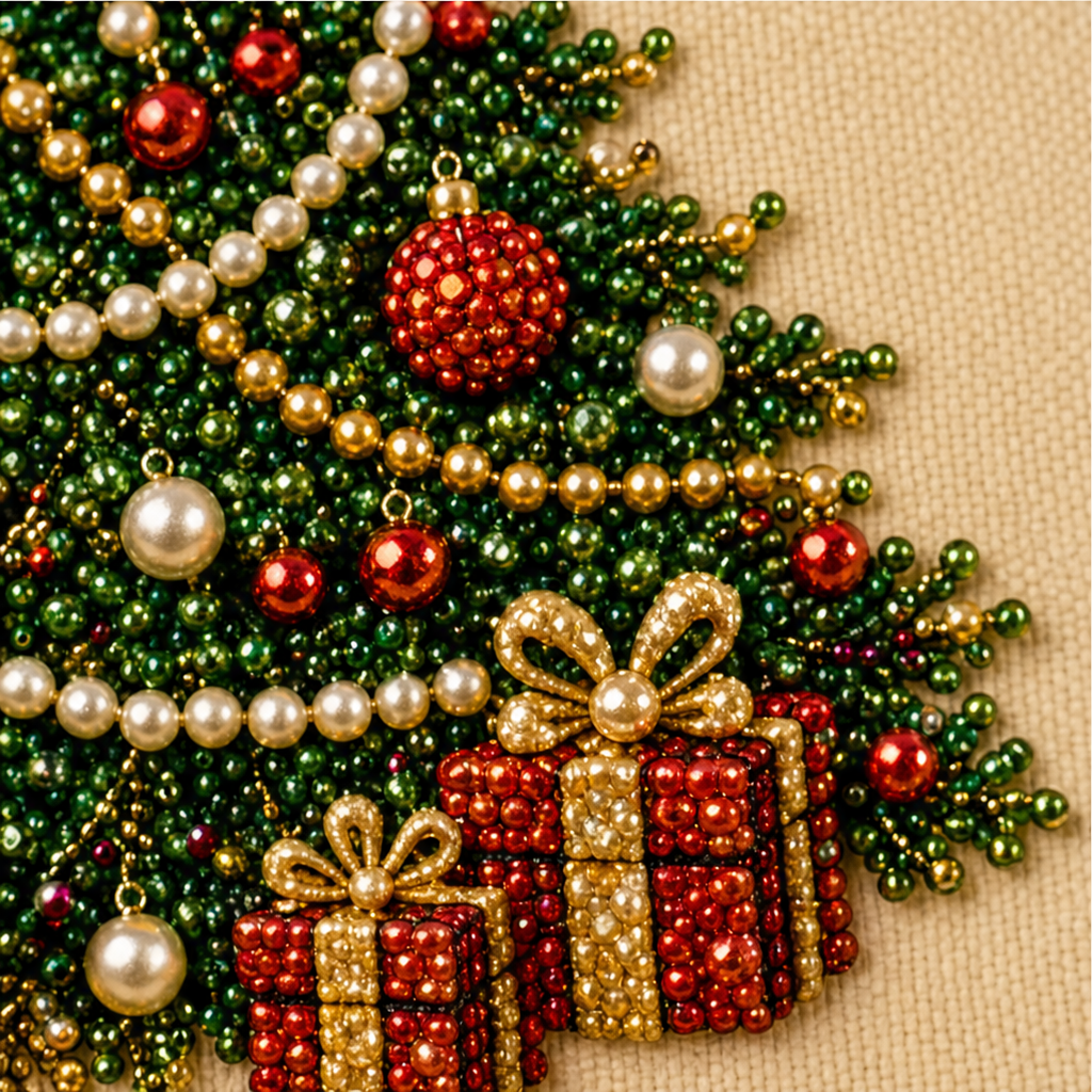 Pearl & Pine – Raised Pearl Bead Christmas Craft Kit
