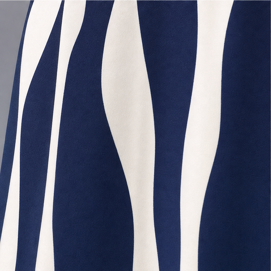 Fielina – Striped Two-Piece Maxi Dress And Cardigan Set