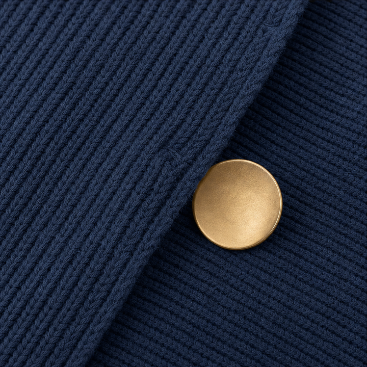 Wearbella – Scalloped Hem Chunky Collared Cardigan