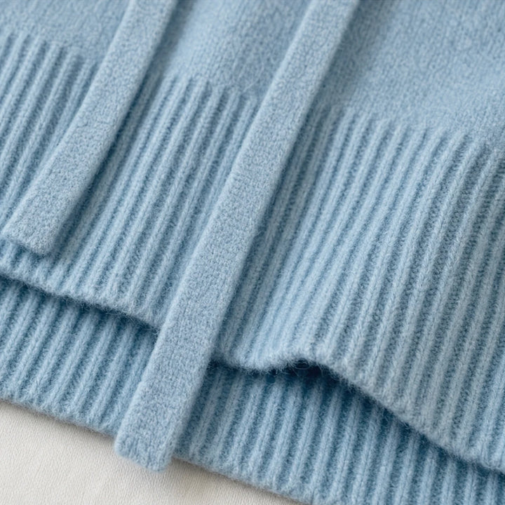 Easewell – Dropped-Shoulder Knit Hoodie