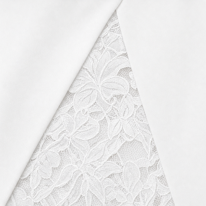 Lace & Poise – Floral Lace Panel Blazer Dress