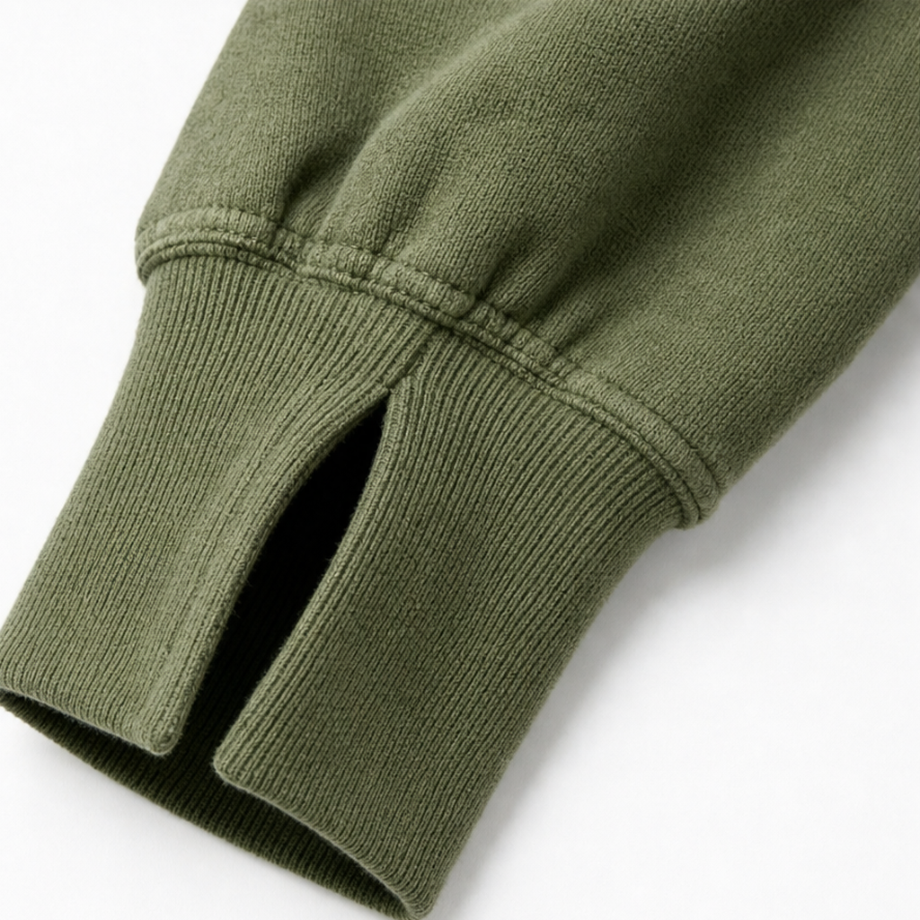 Draperie – Raw-Edge Split-Cuff Snap Placket Henley