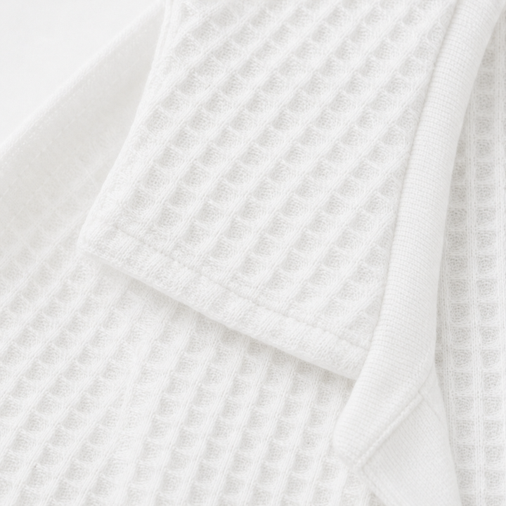 Wearbella – Waffle-Knit Collared Button-Neck Pullover