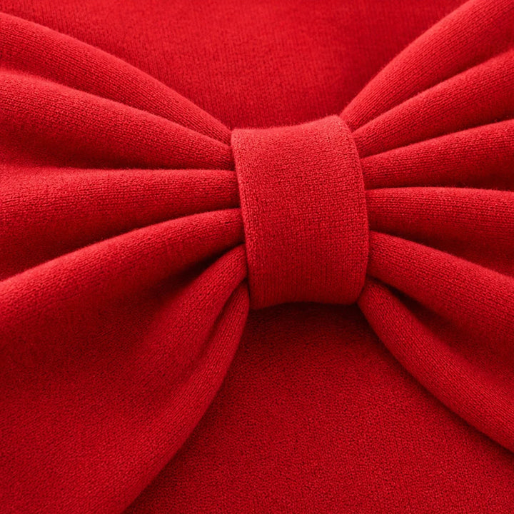 Bowelle – Oversized Bow Red Sweater