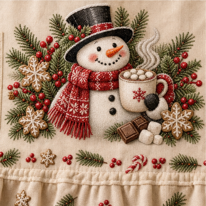 Hearth & Holly – Tie-On Pocketed Christmas Appliance Skirt