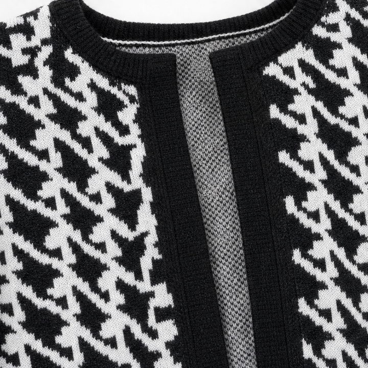 Settella – Houndstooth Three-Piece Sweater Set