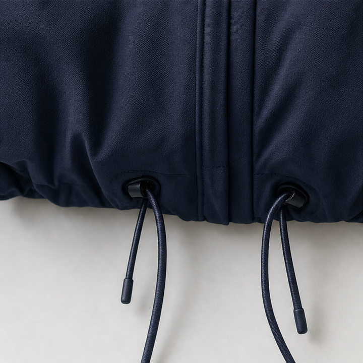 Veluna – Sculpted Balloon-Hem Lightweight Windbreaker