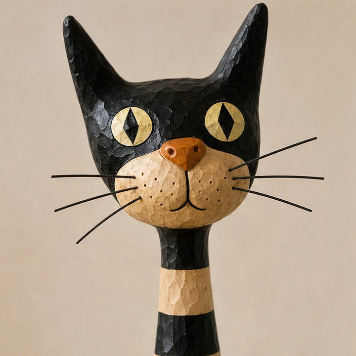 Heirloom Whiskers – Distressed Cat And Lady Figurine Set