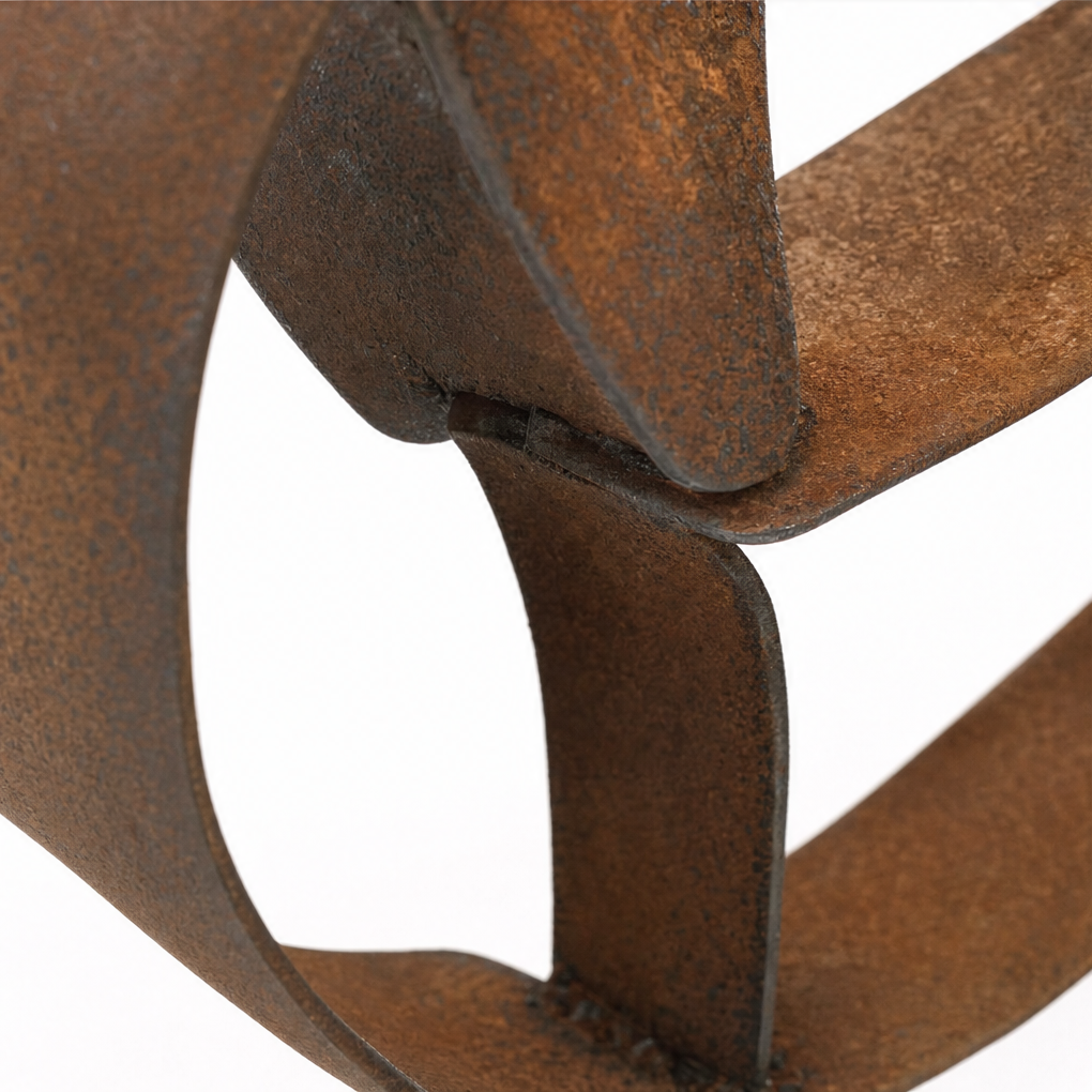 Linebourne – Open-Frame Ribbon Metal Dachshund Sculpture