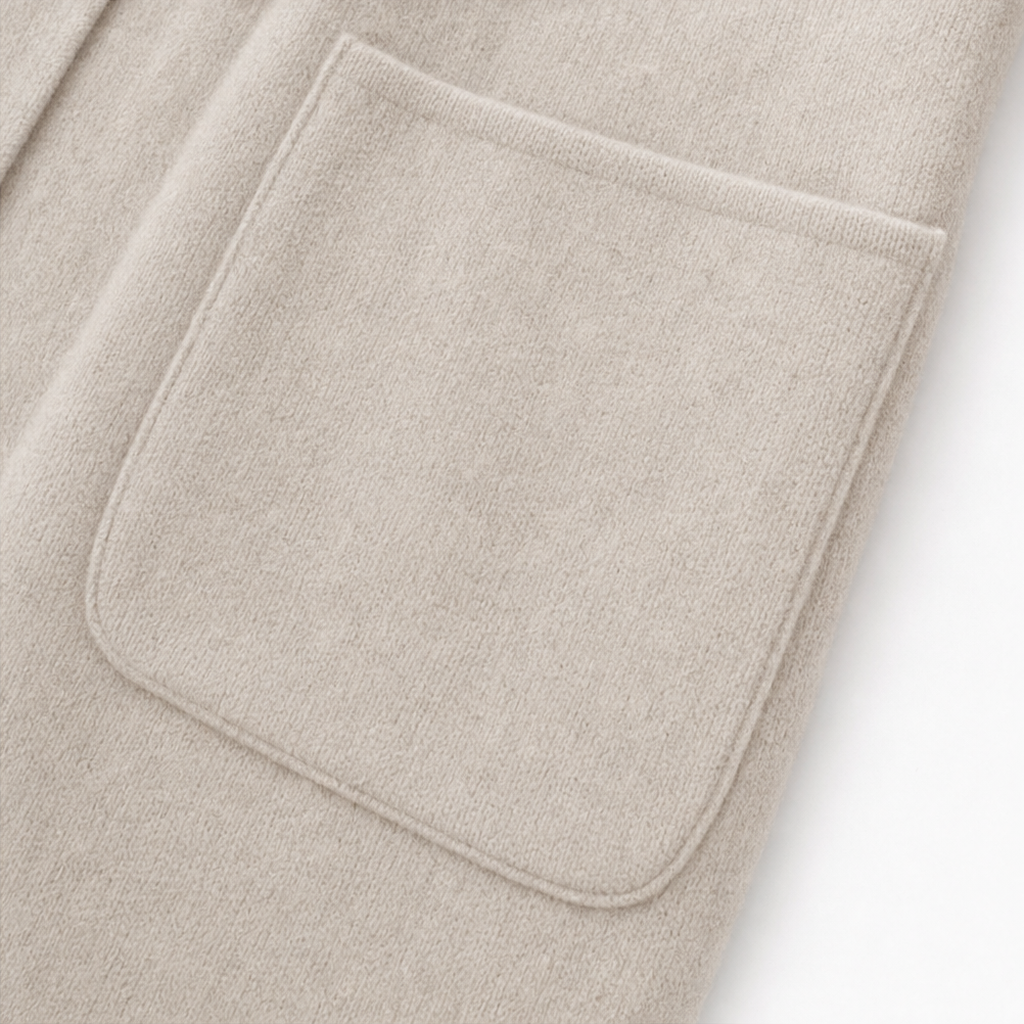 Draperie – Longline Open-Front Wool-Blend Coat
