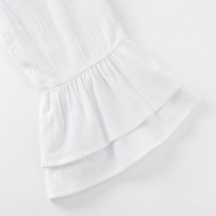 Solvane – A-Line Round Neck Midi Dress