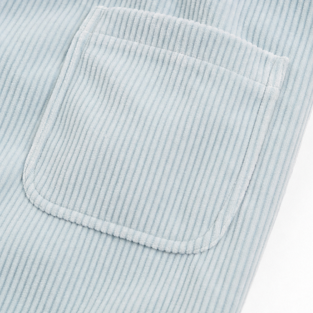 Corduvale – Vertical-Wale Corduroy Open-Front Cardigan