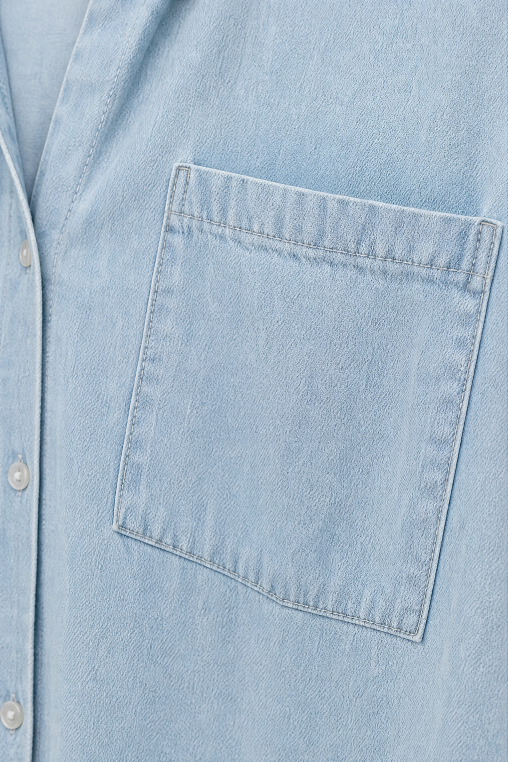Wearbella – Oversized Soft Chambray Denim Shirt