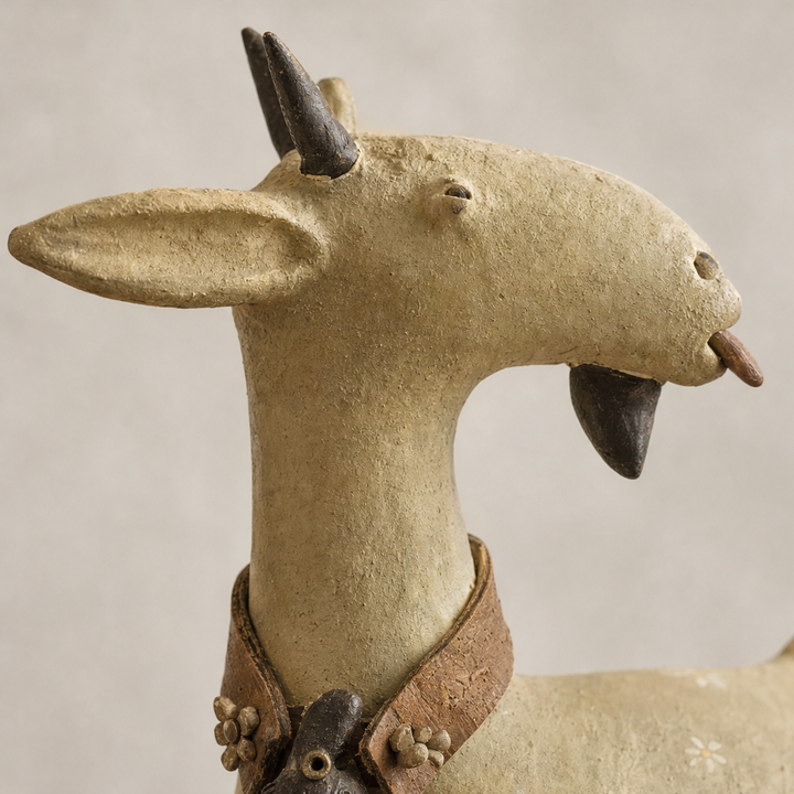 Meadowbrook – Rustic Distressed Resin Goat Figurine Set