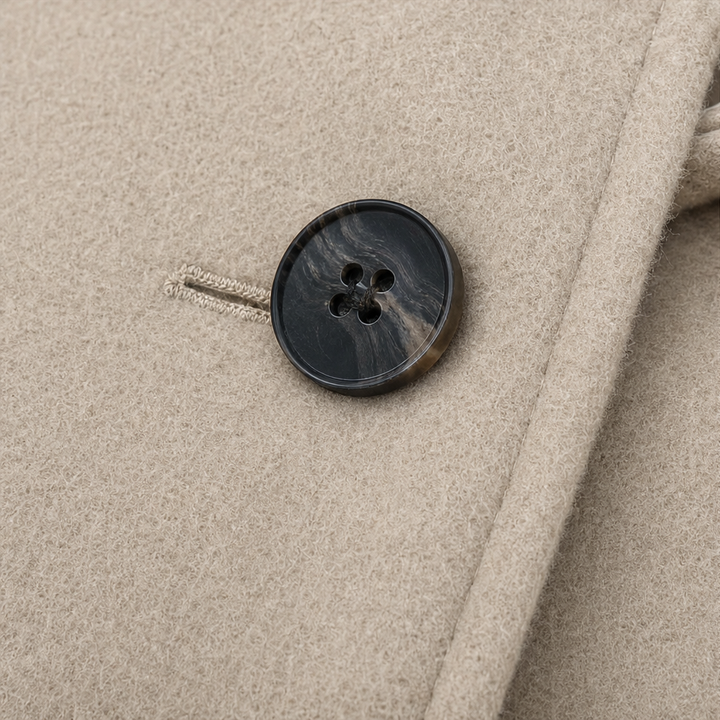 Elowen – Double-Breasted A-Line Tailored Overcoat