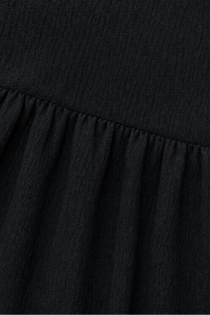 Breezalyn – Tiered Ruffle V-Neck Maxi Dress