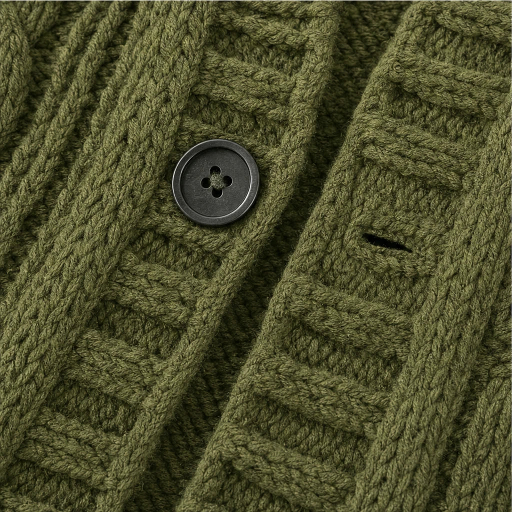 Cablehaven – Oversized Cable-Knit Long Cardigan