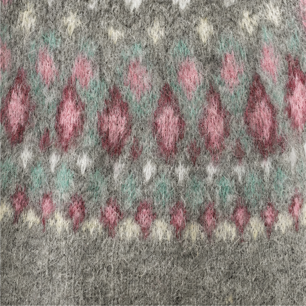 Mayfair Isle – Fair Isle Yoke Crew Neck Pullover Sweater