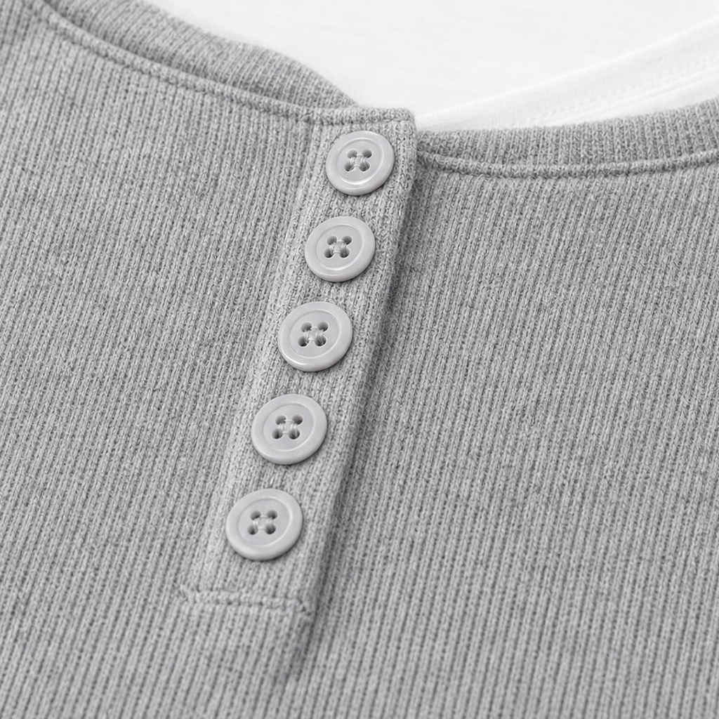 Verlana – Color-Block Statement Collar Knit Top