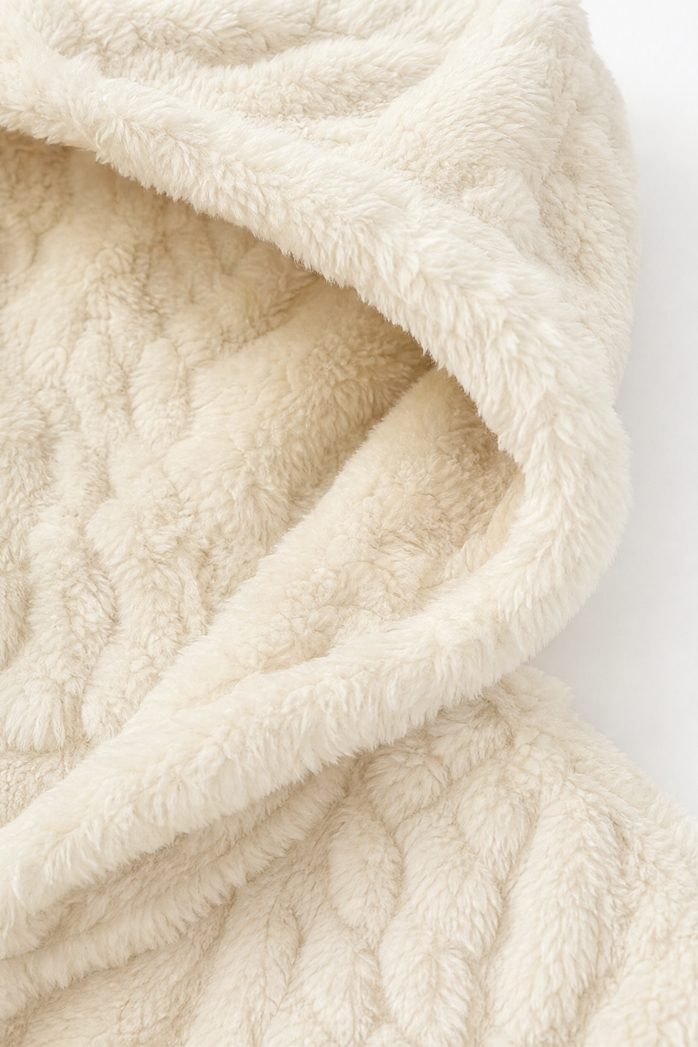 Wearbella – Cable-Knit Hooded Longline Coat
