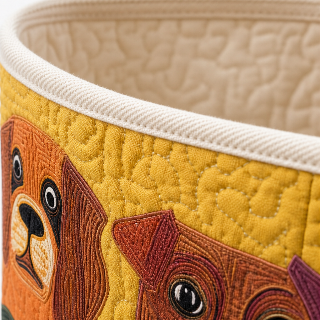Fillfast – Quilted Animal-Print Foldable Storage Basket