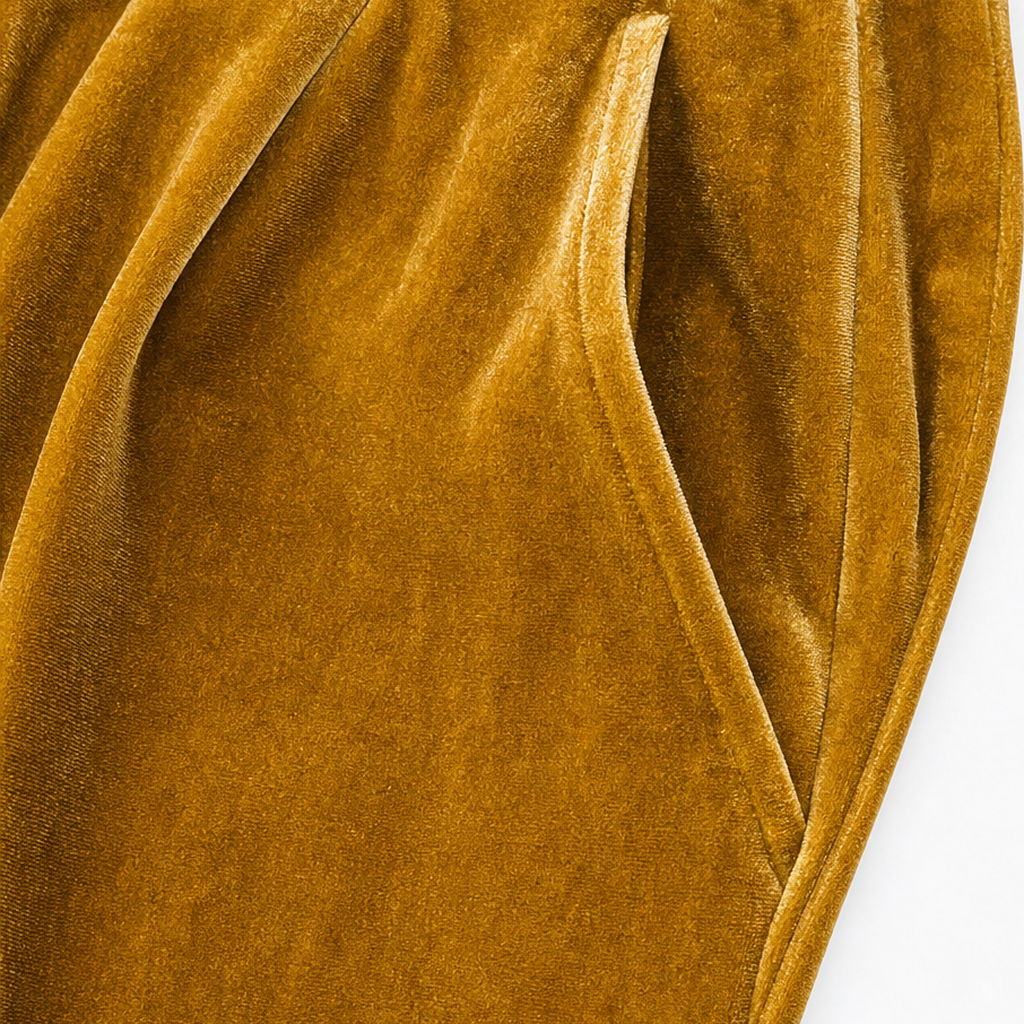 Veloura – Half-Sleeve Top And Wide-Leg Pants Set