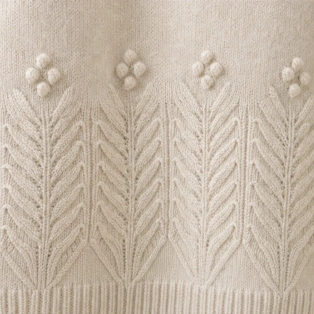 Bloomknit – Relaxed Floral-Knit Sweater