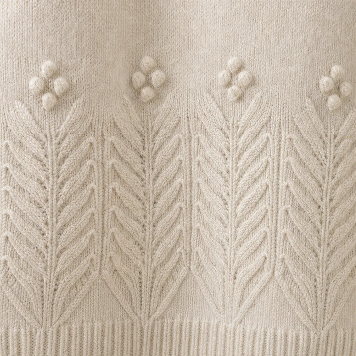 Bloomknit – Relaxed Floral-Knit Sweater