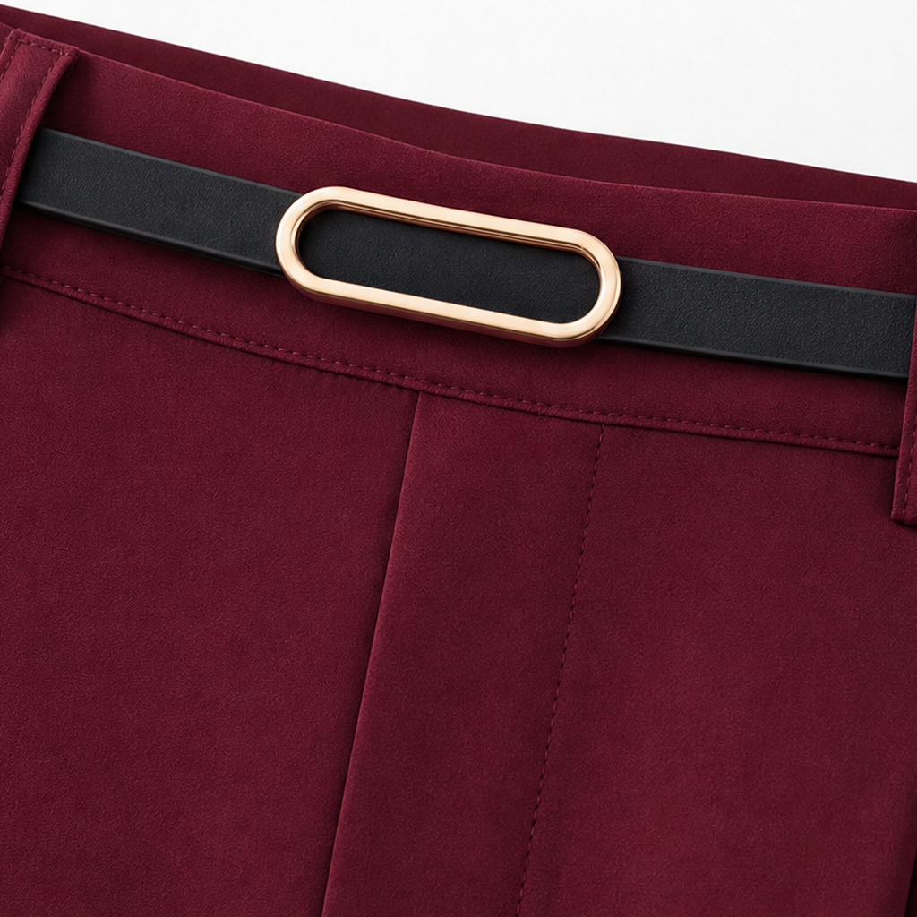 Lunetta – High-Waisted Pleated Wide-Leg Trousers