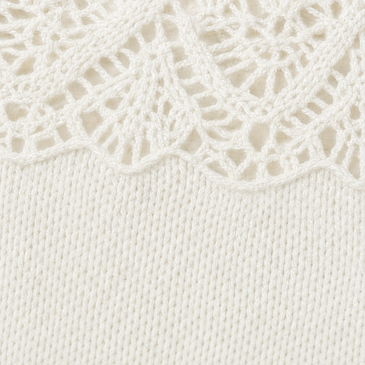 Lanternelle – Openwork Shoulder Oversized Sweater