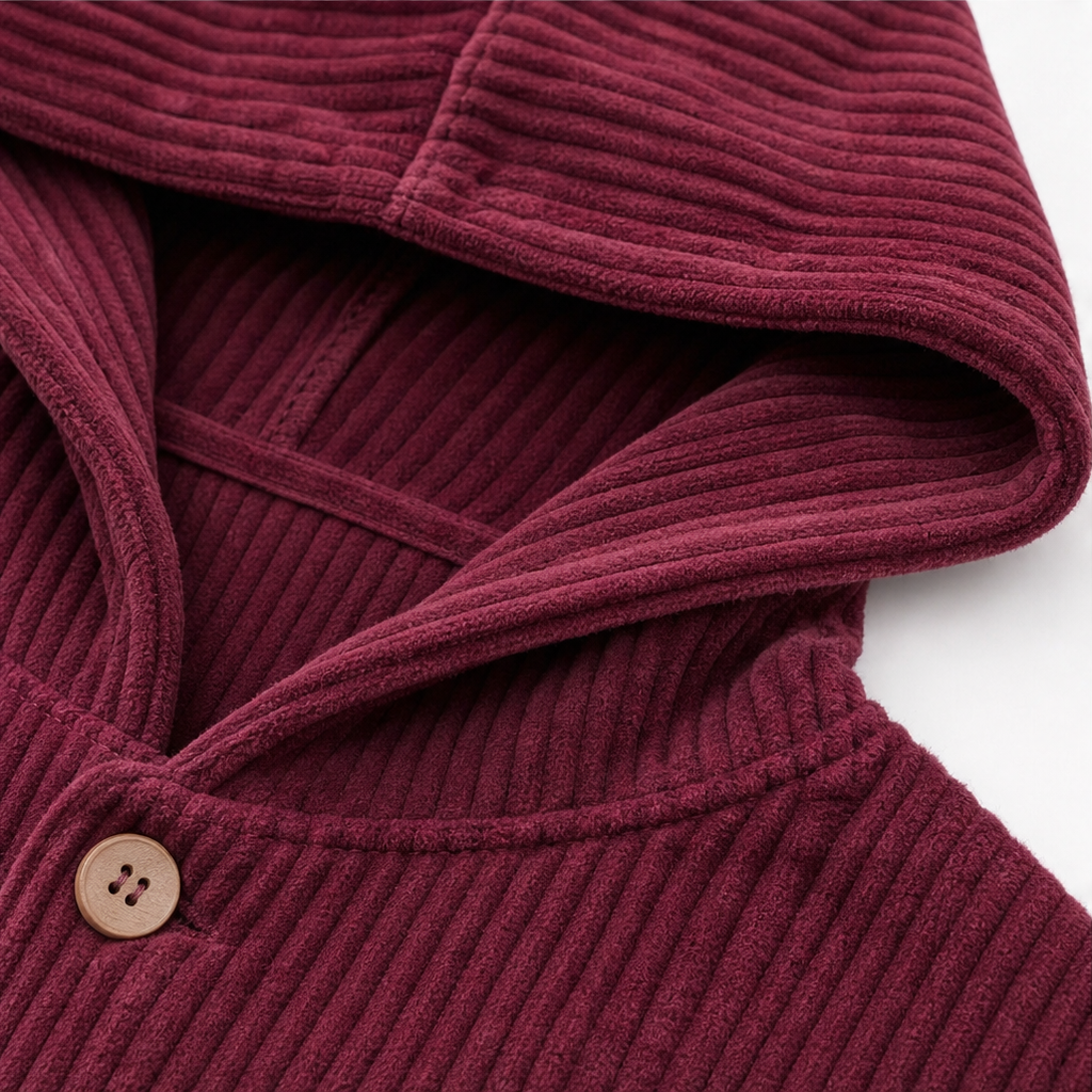 Corduvie – Ribbed Corduroy Hooded Overshirt