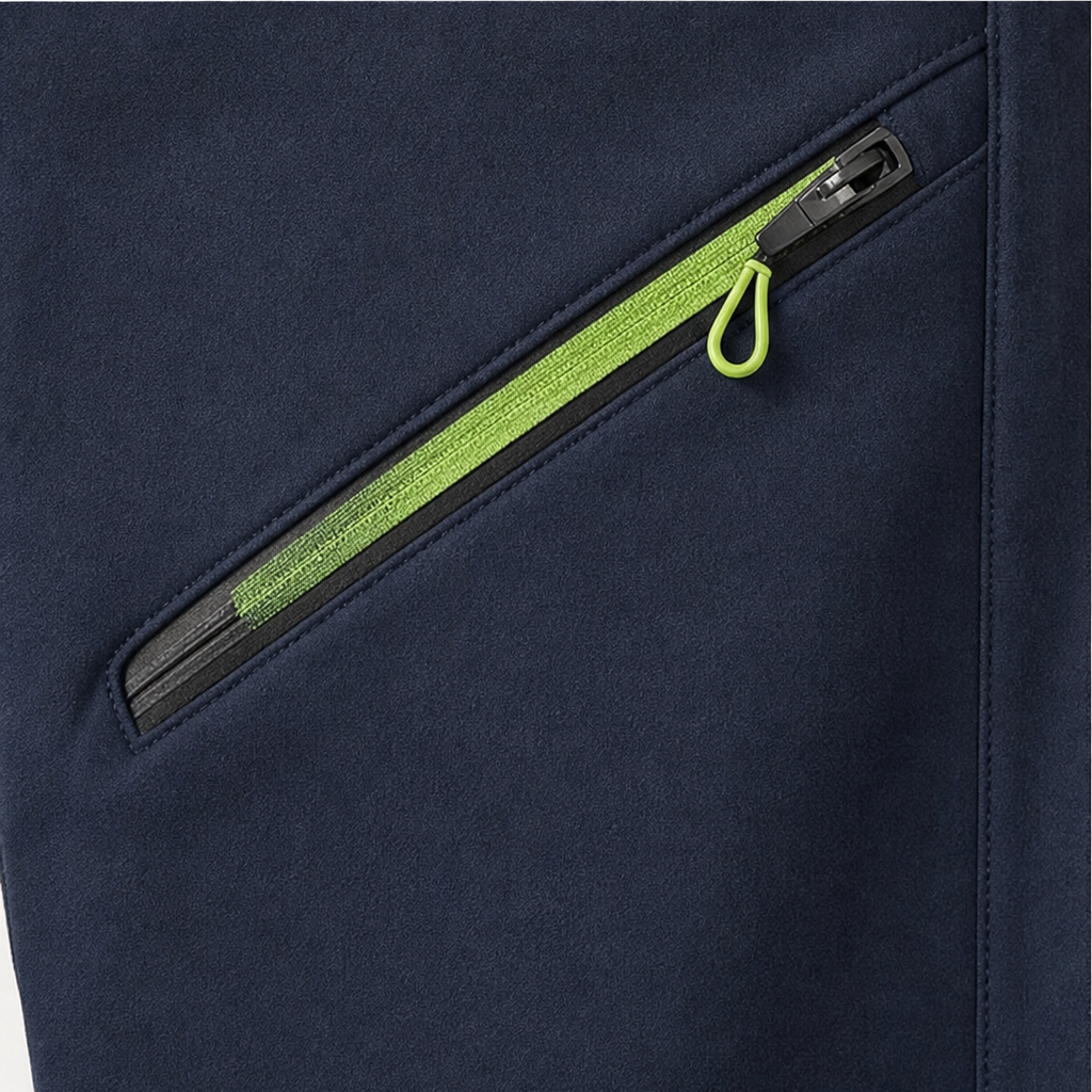 Poketa – Zip-Pocket Slim-Straight Pull-On Joggers
