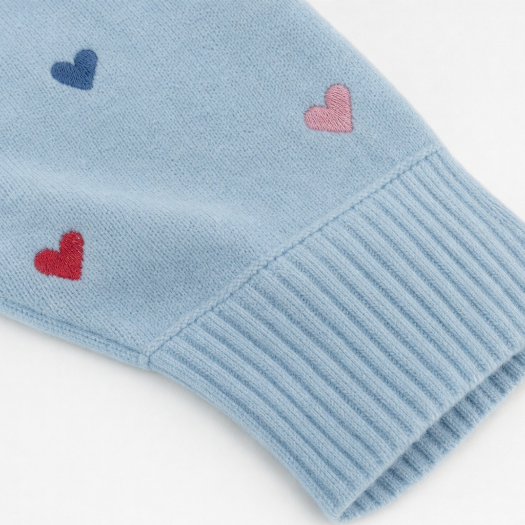 Heartwell – Colorful Heart Batwing Sweater