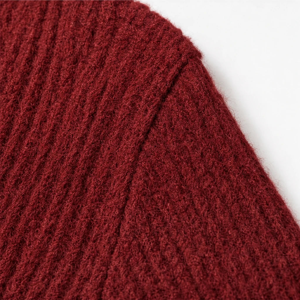 Hollytrim – Bow Floral Plush-Trim Christmas Sweater