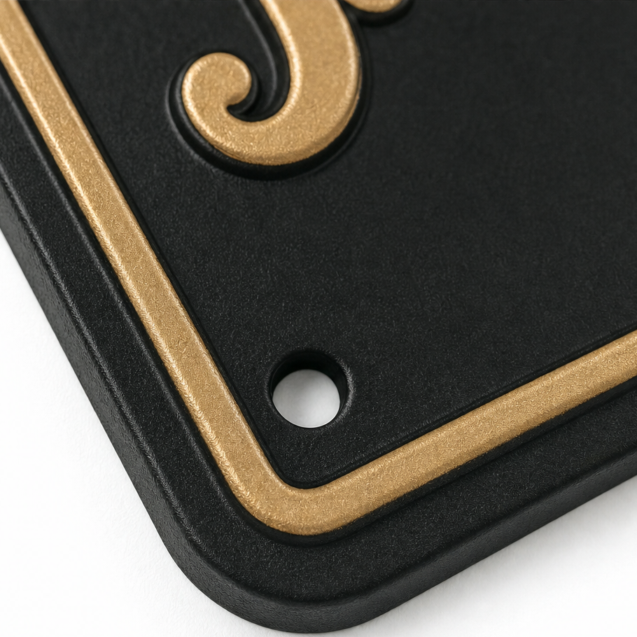 Graceborne – Embossed Scroll Metal Blessing Sign