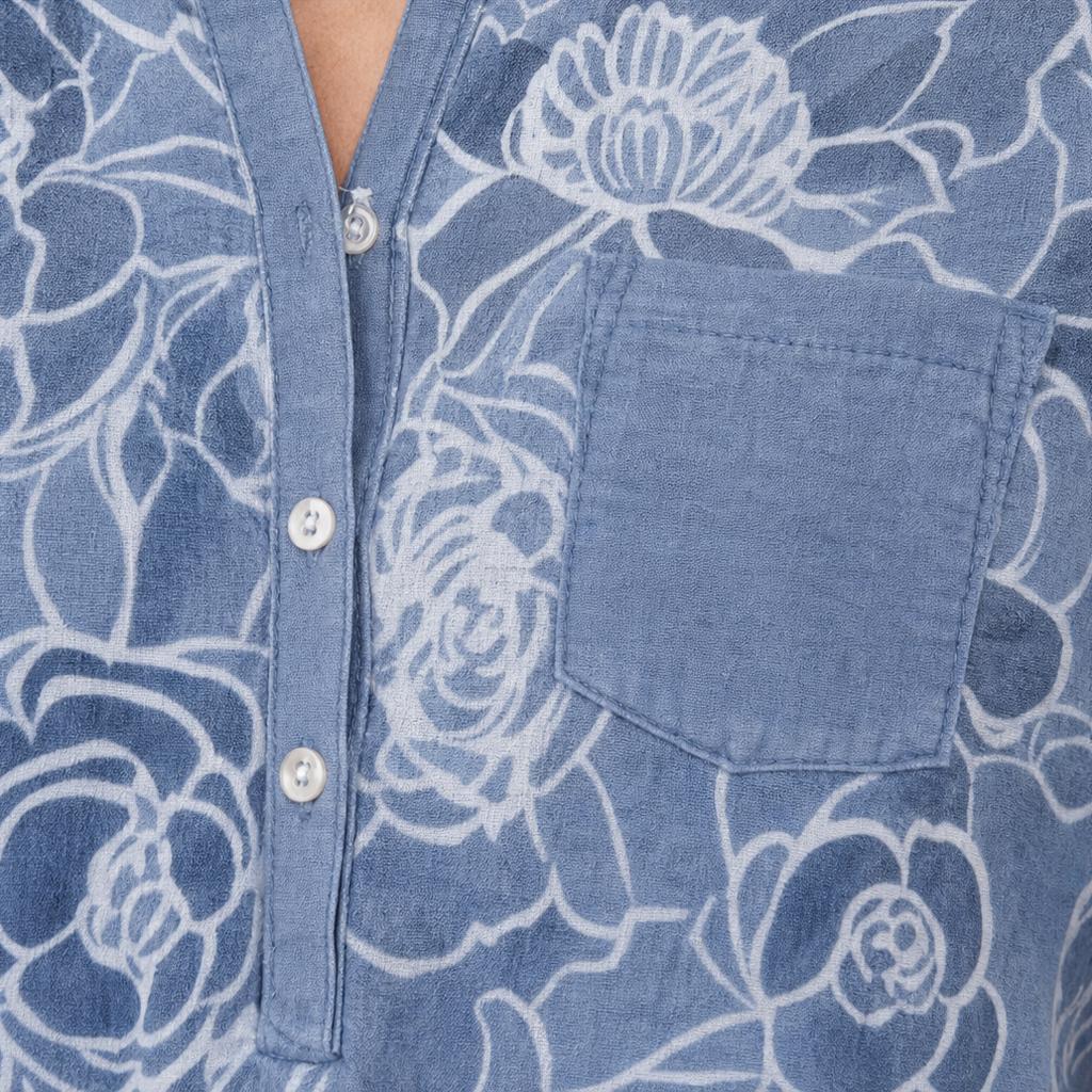 Florenza – Floral Sequin 3/4 Sleeve Blouse
