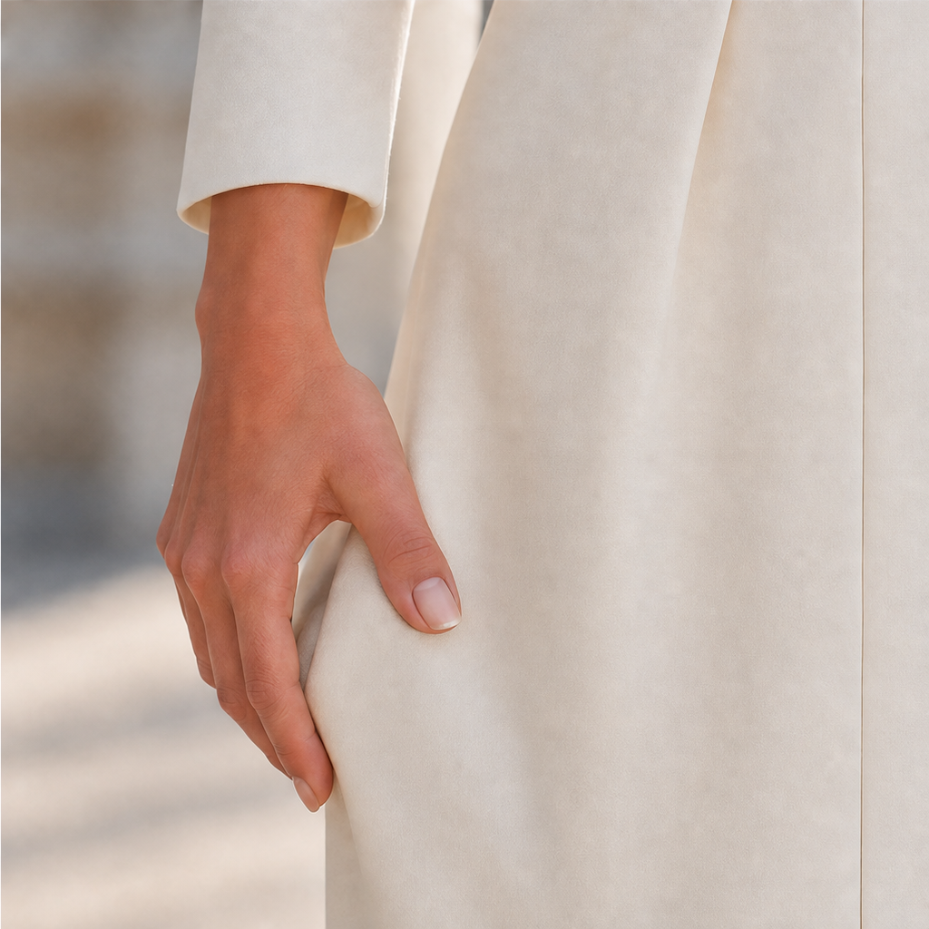 Linalline – Pleated Long-Sleeve Pencil Dress