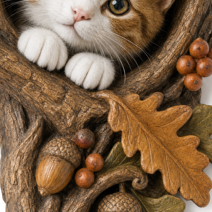 Hollowkin – Kitten In Tree Hollow Fall Door Topper