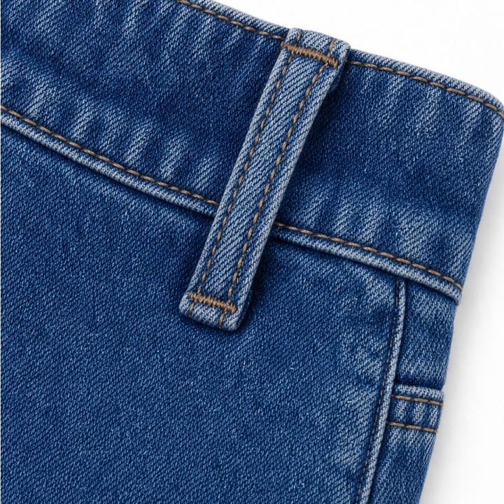 Wearbella – High-Waisted Wide-Leg Button-Fly Jeans