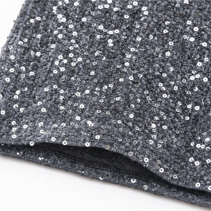 Glimmerelle – Sequin Elastic Waist Wide-Leg Pants
