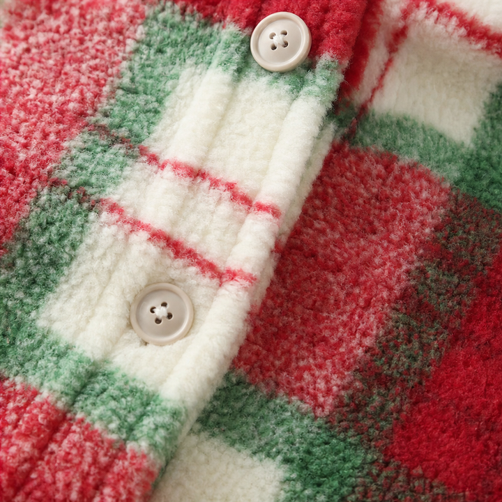 Coziveigh – Oversized Fleece Plaid Shacket