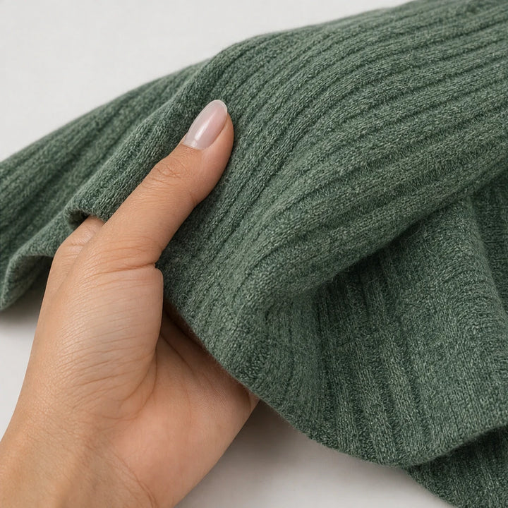 Layerelle – Contrast-Trim Faux-Layered Knit Sweater