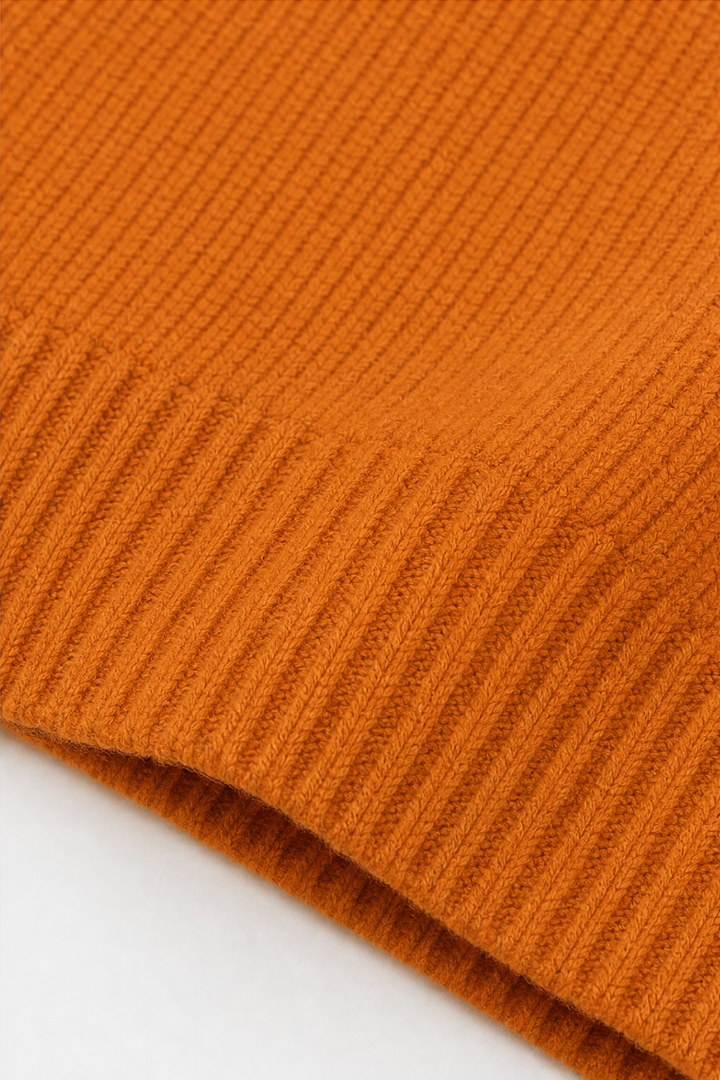 Softline – Ribbed V-Neck Relaxed Knit Sweater